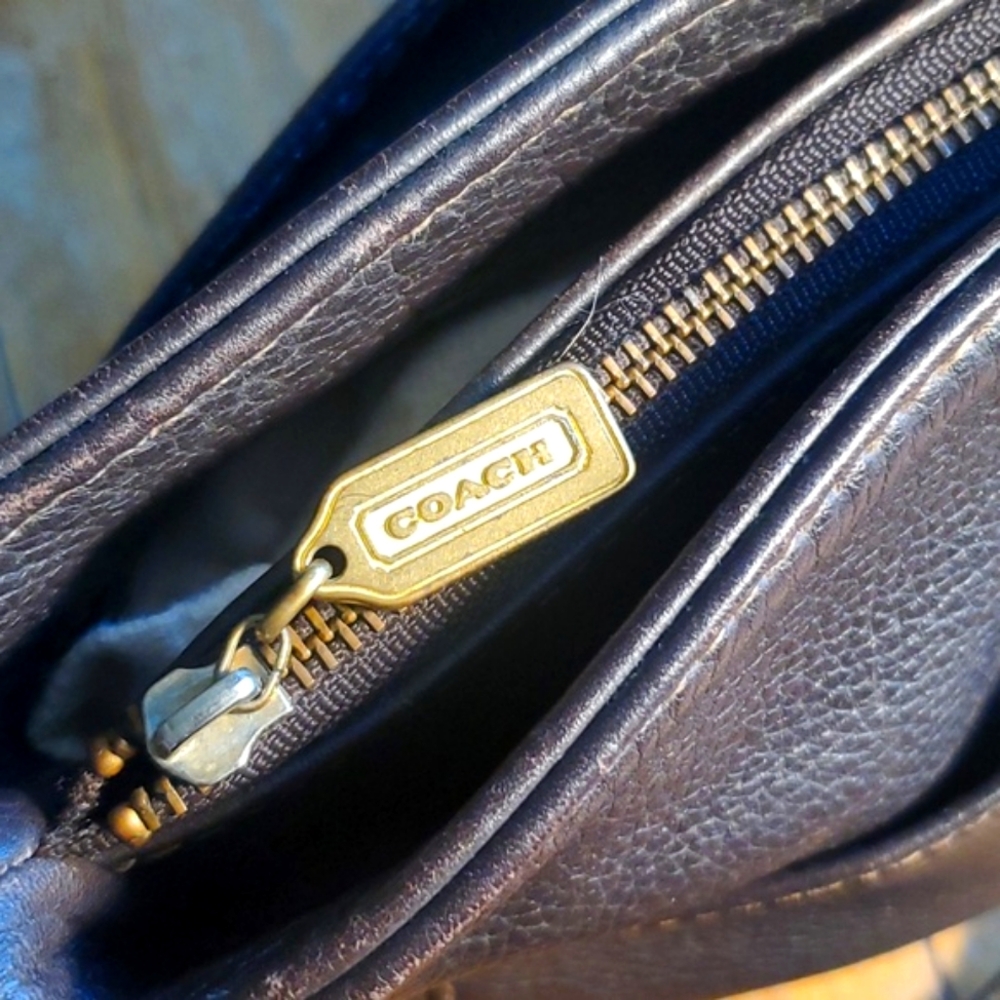 Coach Vintage Sonoma Convertible Crossbody Bag 4924 Black Pebbled Leather C/Rica